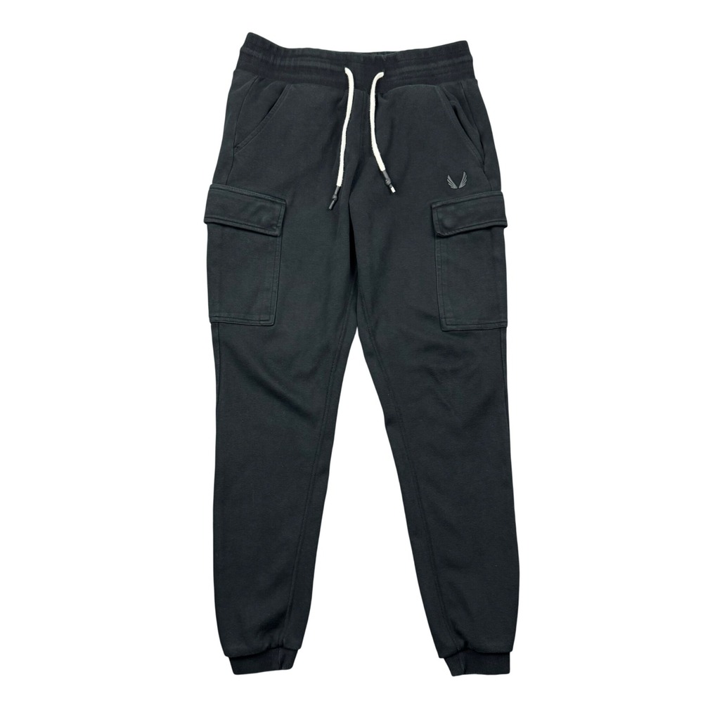 ASRV Aesthetic Revolution Cargo Joggers Sweatpants Men Medium Black Workout Gym